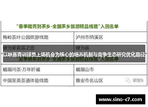 以联赛青训球员上场机会为核心的培养机制与竞争生态研究优化路径 以联赛青训球员上场机会为核心的培养机制与竞争生态研究优化路径