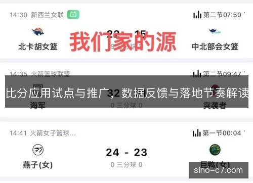 比分应用试点与推广,数据反馈与落地节奏解读 比分应用试点与推广,数据反馈与落地节奏解读